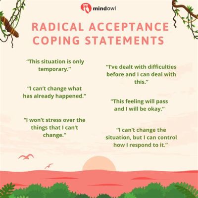  Radical Acceptance - 인생의 고통을 포용하는 예술, 자기 수용으로 찾는 평온